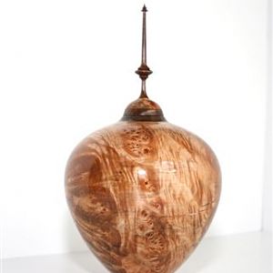 Maple Burl and Walnut Hollow Form