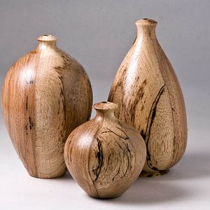 Spalted Pecan Weed Pots