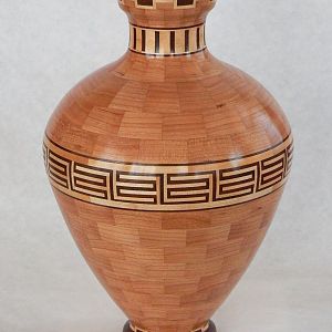 Cherry segmented amphora shaped bowl