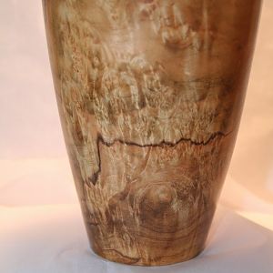 spalted maple burl open vase
