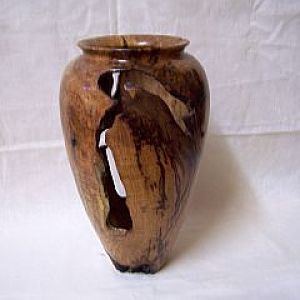 Mesquite Vase with Voids