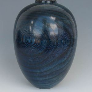 Dyed Blue Hackberry Hollow Form