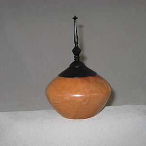 Maple box with finial