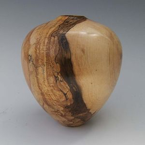 Spalted Beech hollow form.