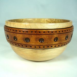 Maple Bowl With Large Burned Band