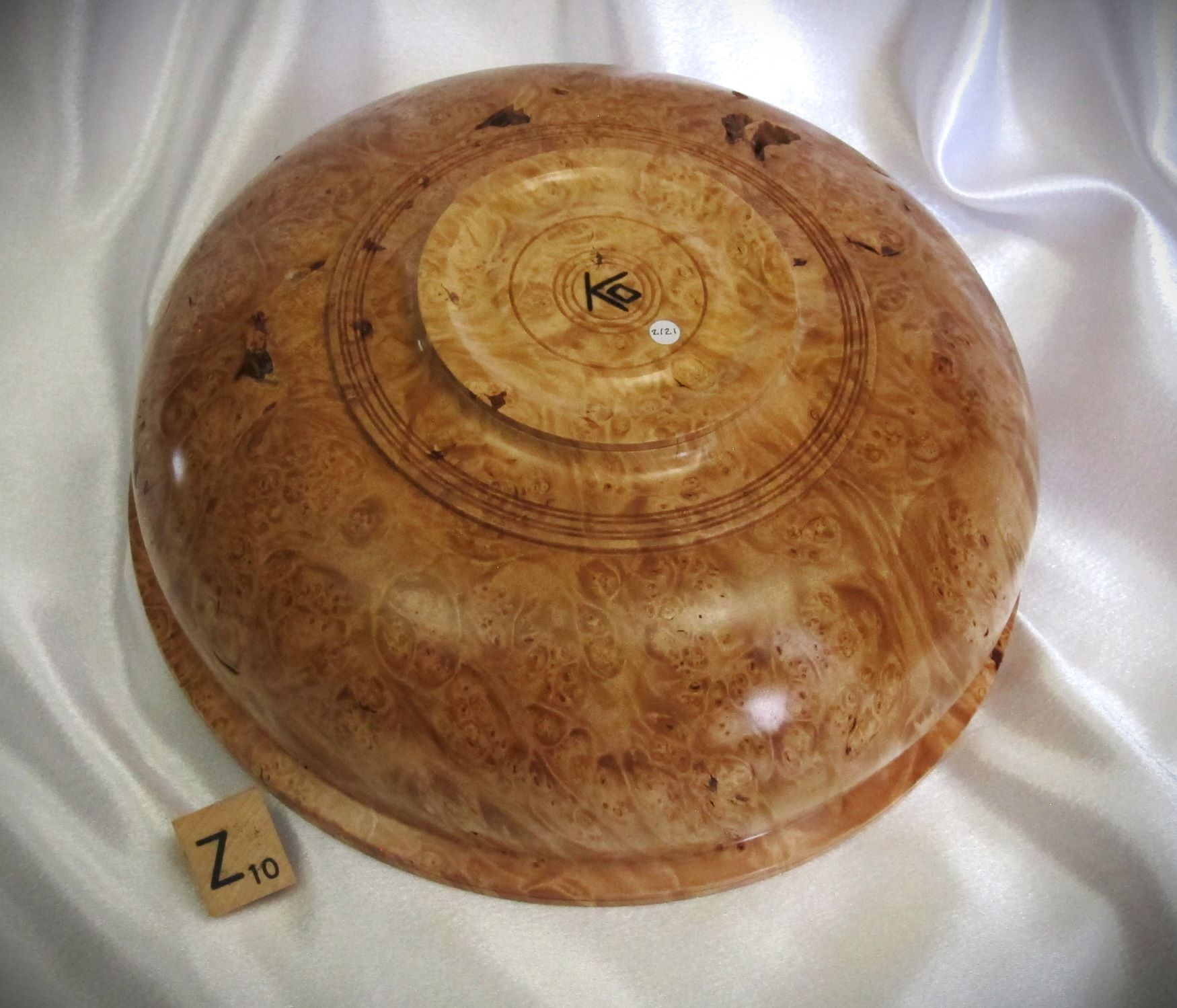 #2121 Maple burl bowl