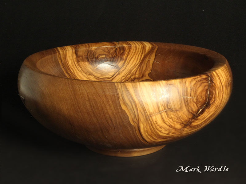 8" Bowl in Salvaged Olive