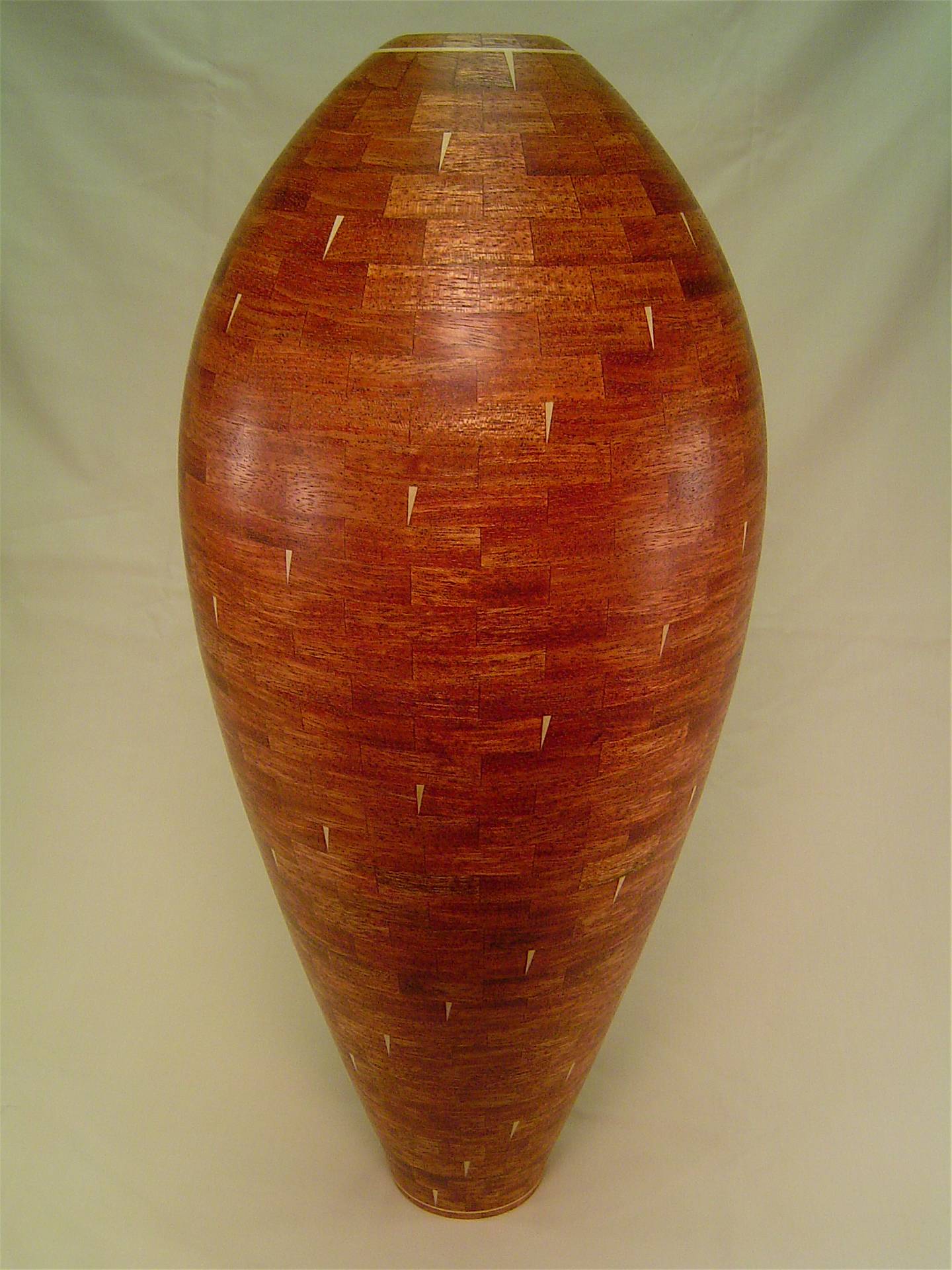 African Mahogany vase
