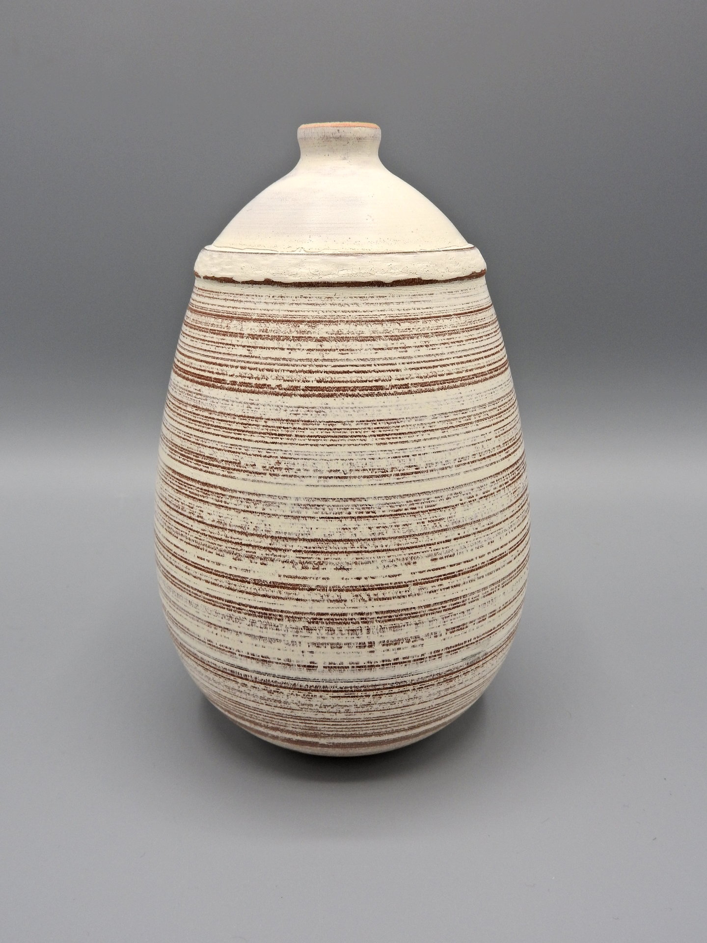 Aged Ceramic Hollow Vessel