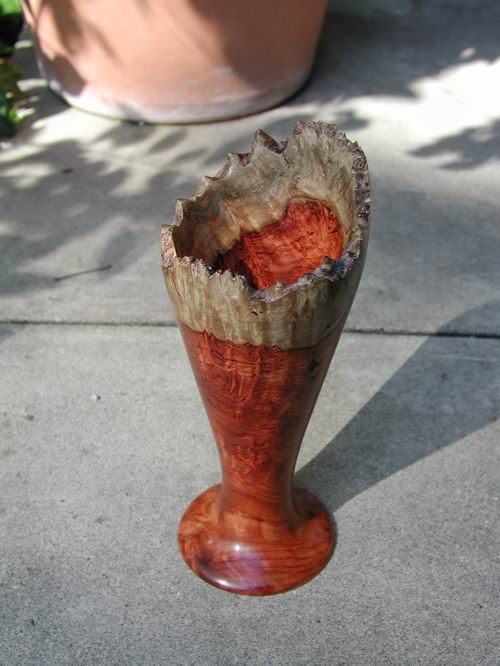 amboyna burl  Vase