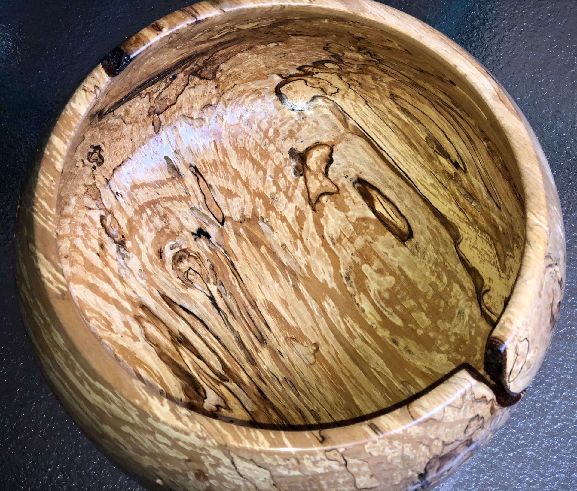 Another spalted maple vessel