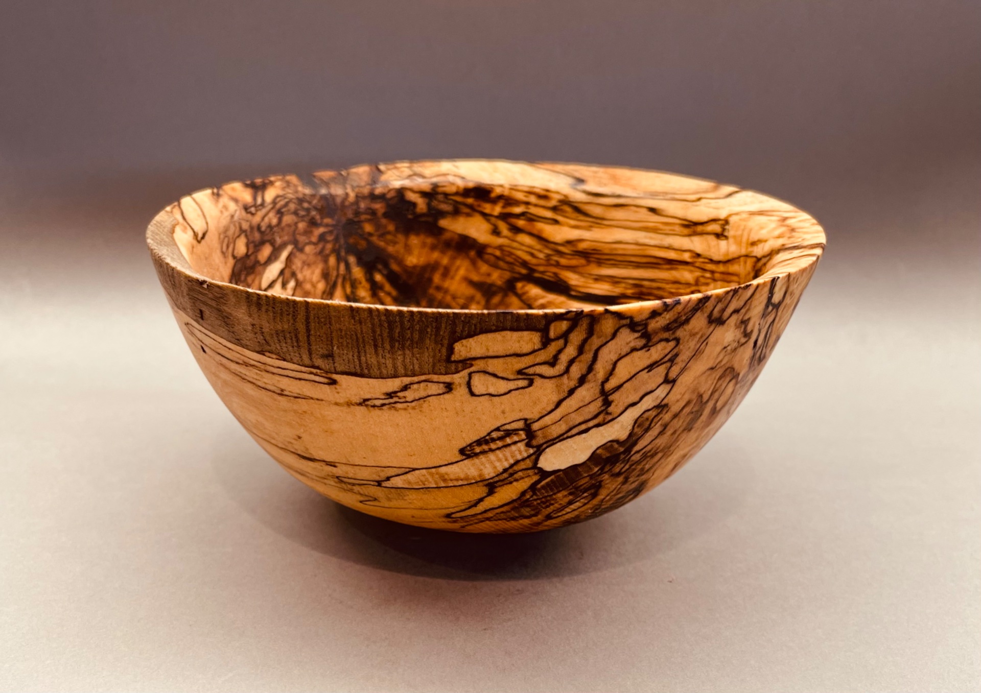 Another spalted sugarberry bowl.