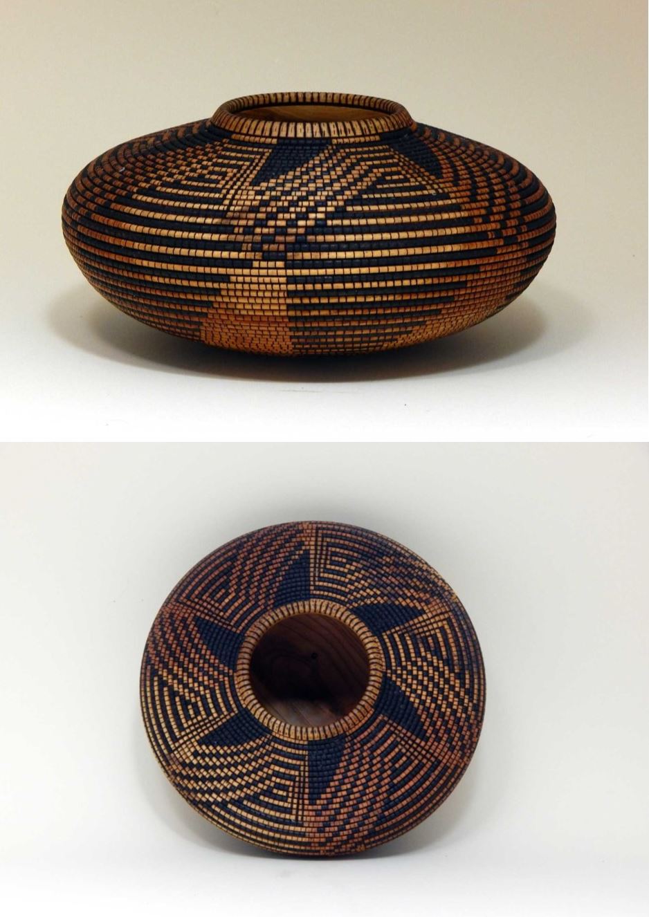 Apricot hollowform basket