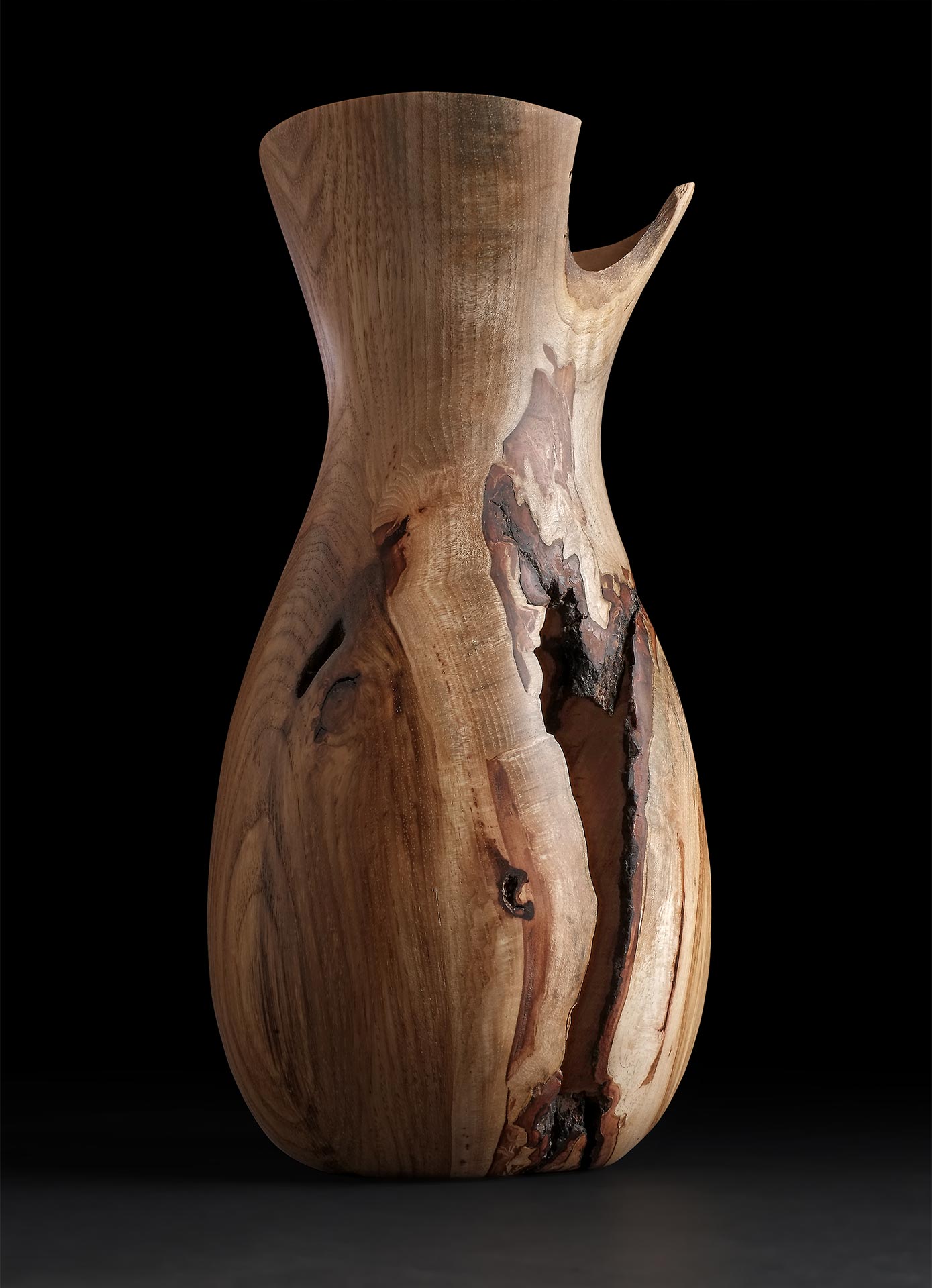 Bifurcated Hickory Vase