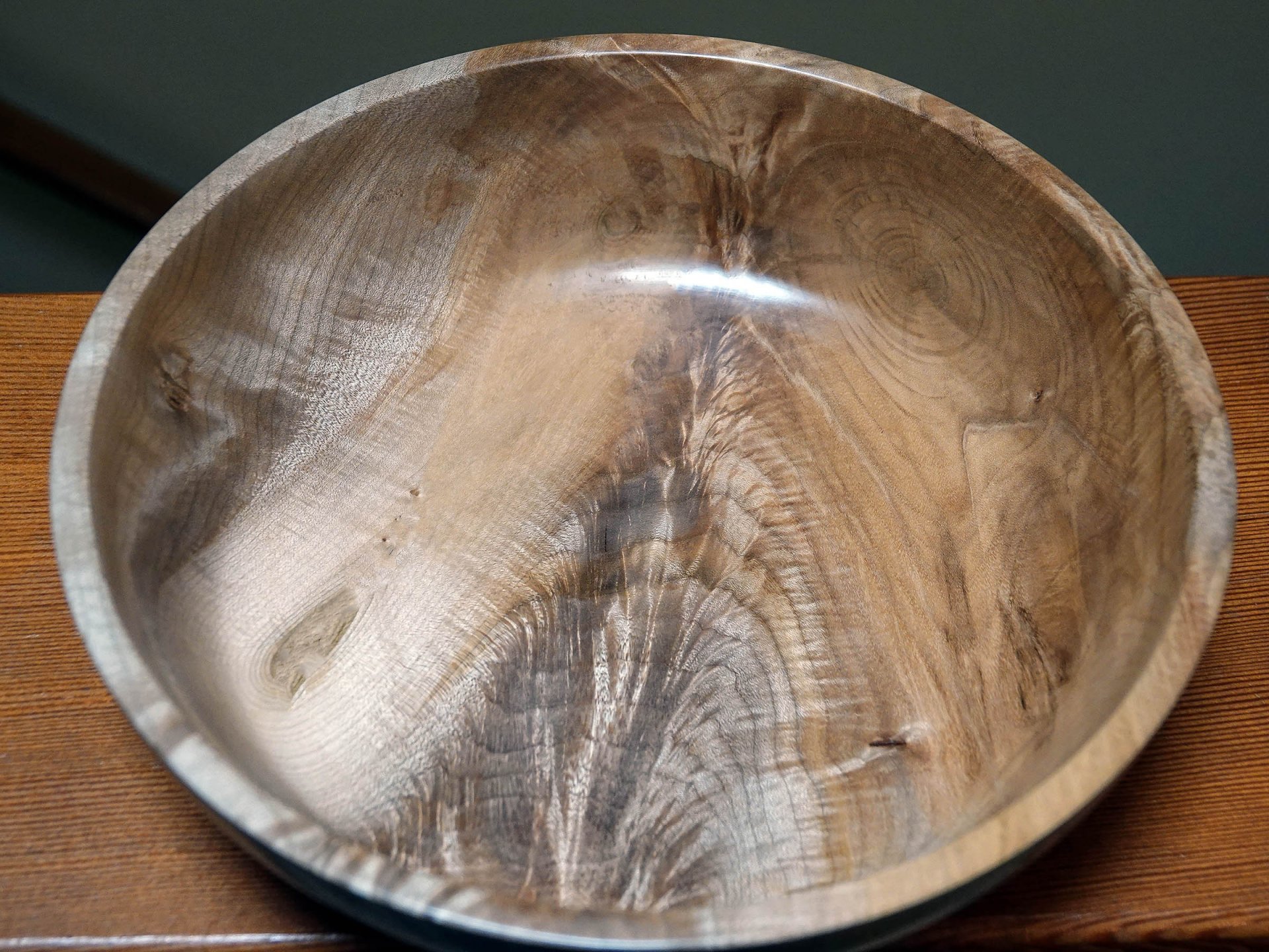 Big leaf maple crotch bowl