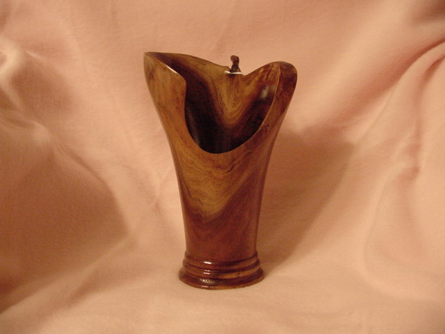black walnut vase