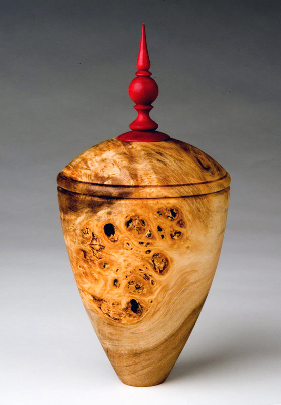 Box Elder False Lid Hollow Form