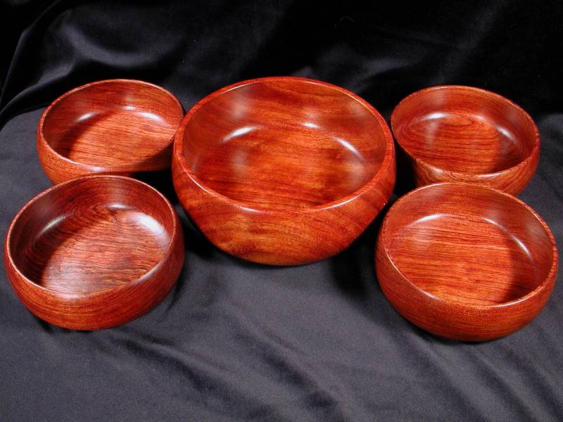 Bubinga Bowl Set