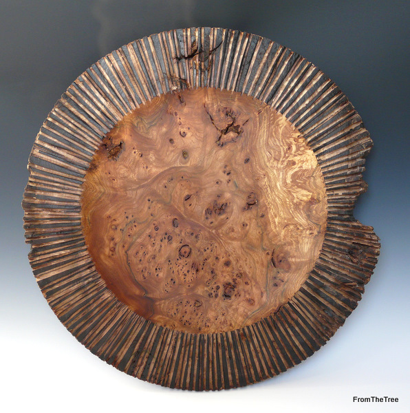 burr elm platter