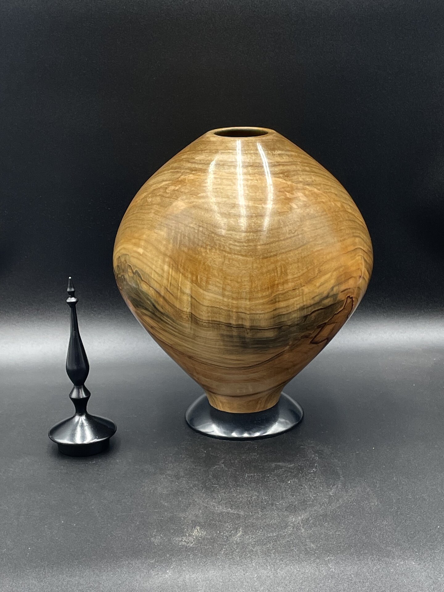 Cherry Hollow Form with finial removed.