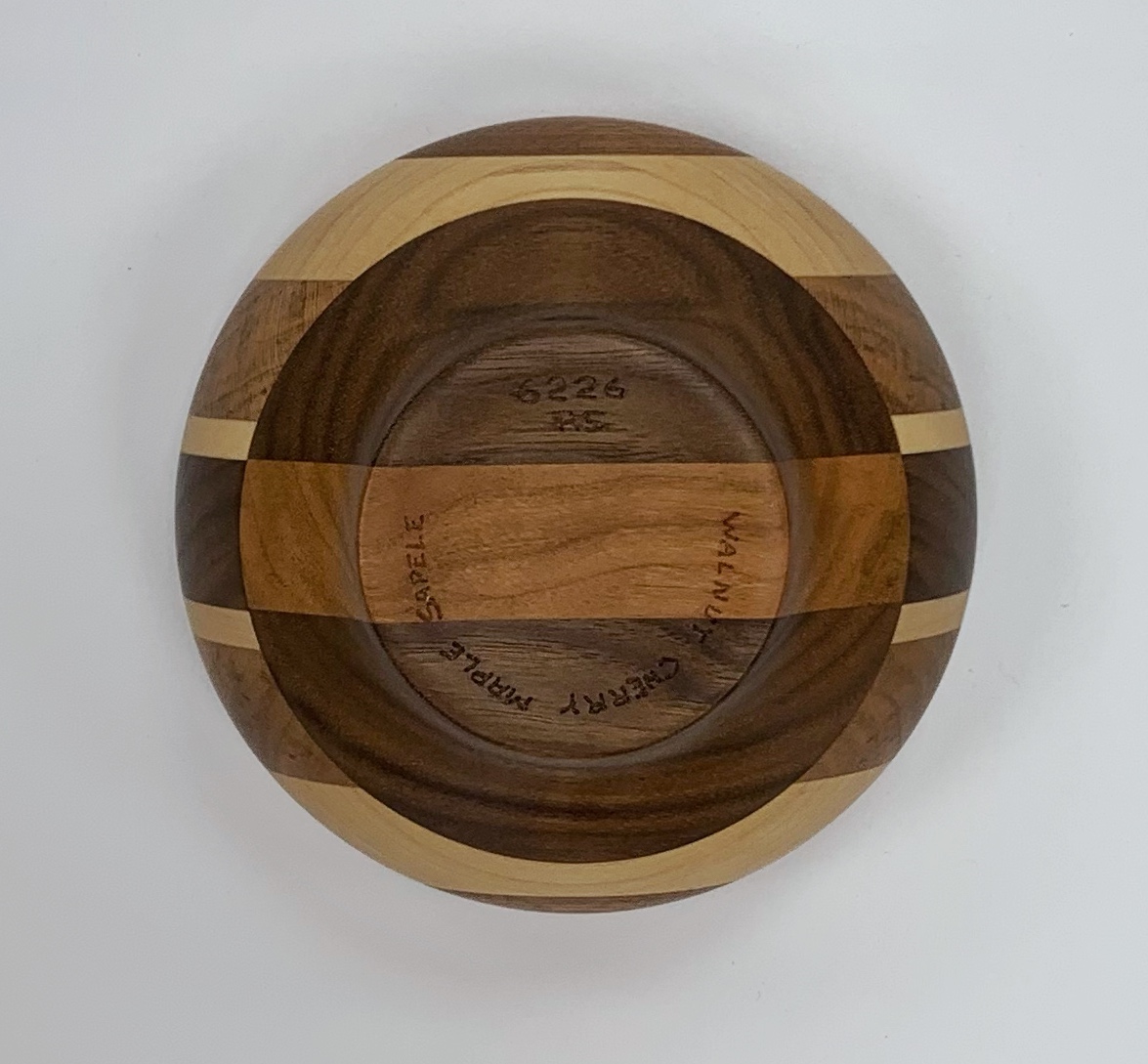 Cherry Laminated Candy Bowl - bottom view