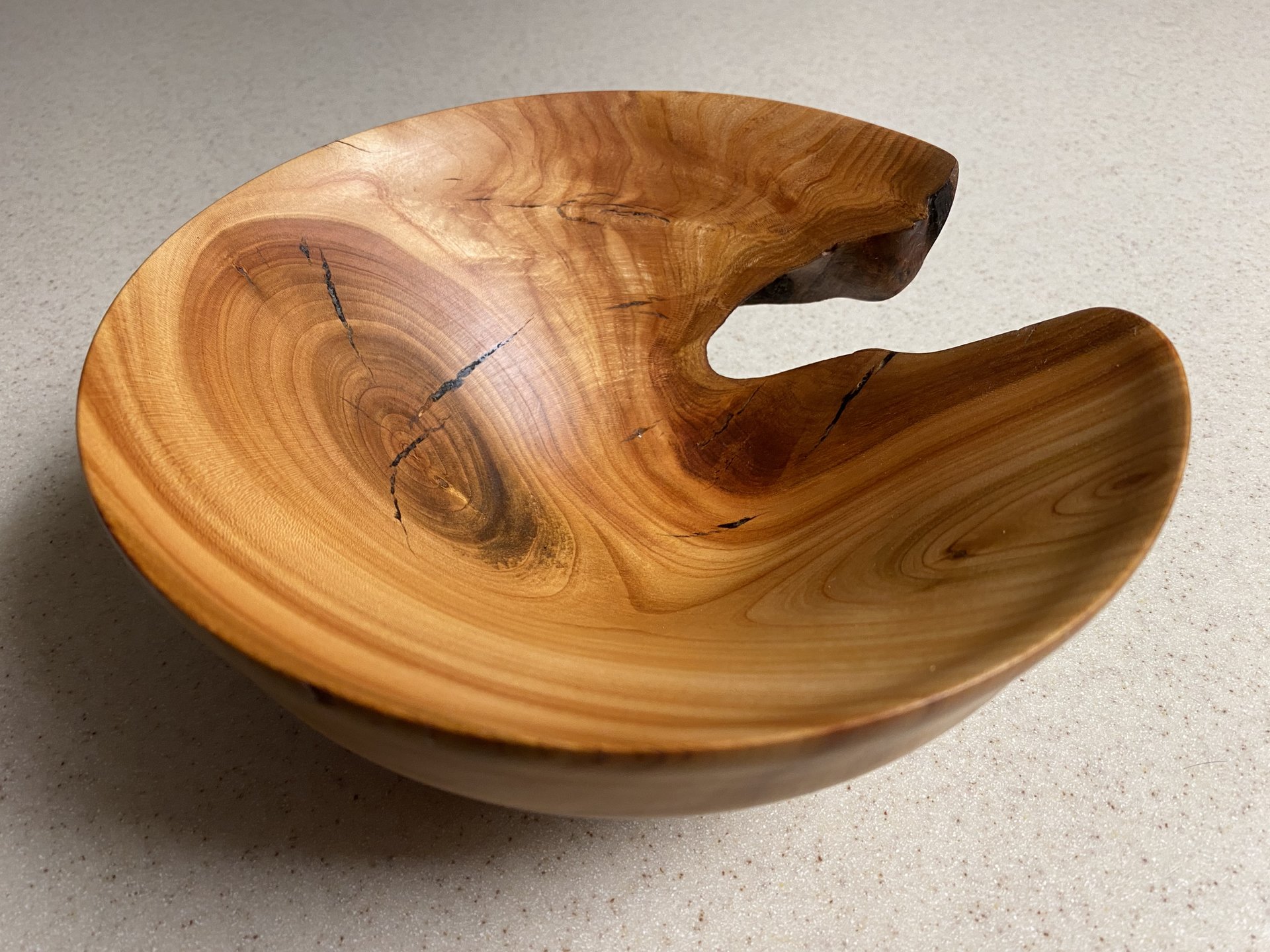 Cherry wood bowl