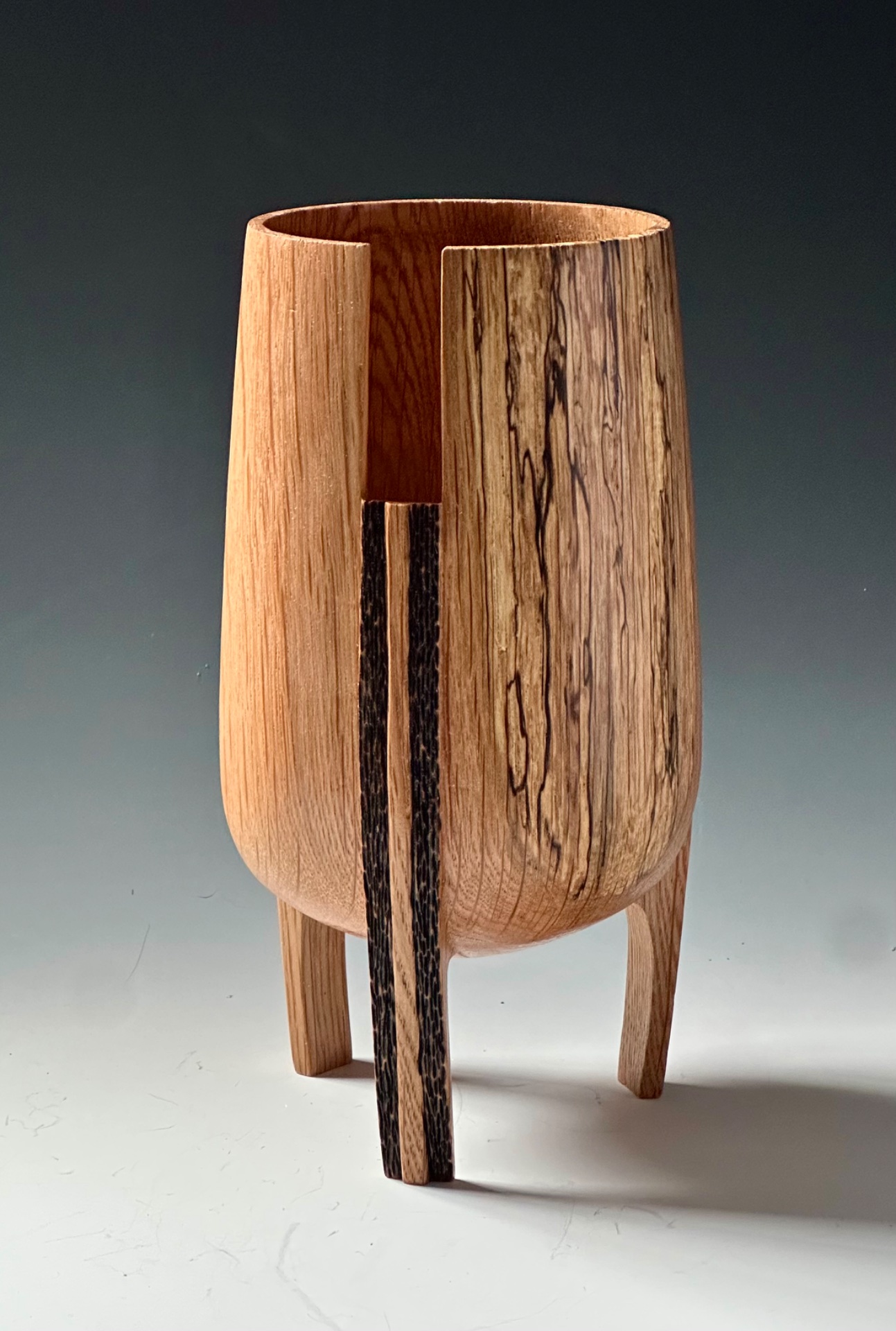 Chestnut Oak Footed Vessel