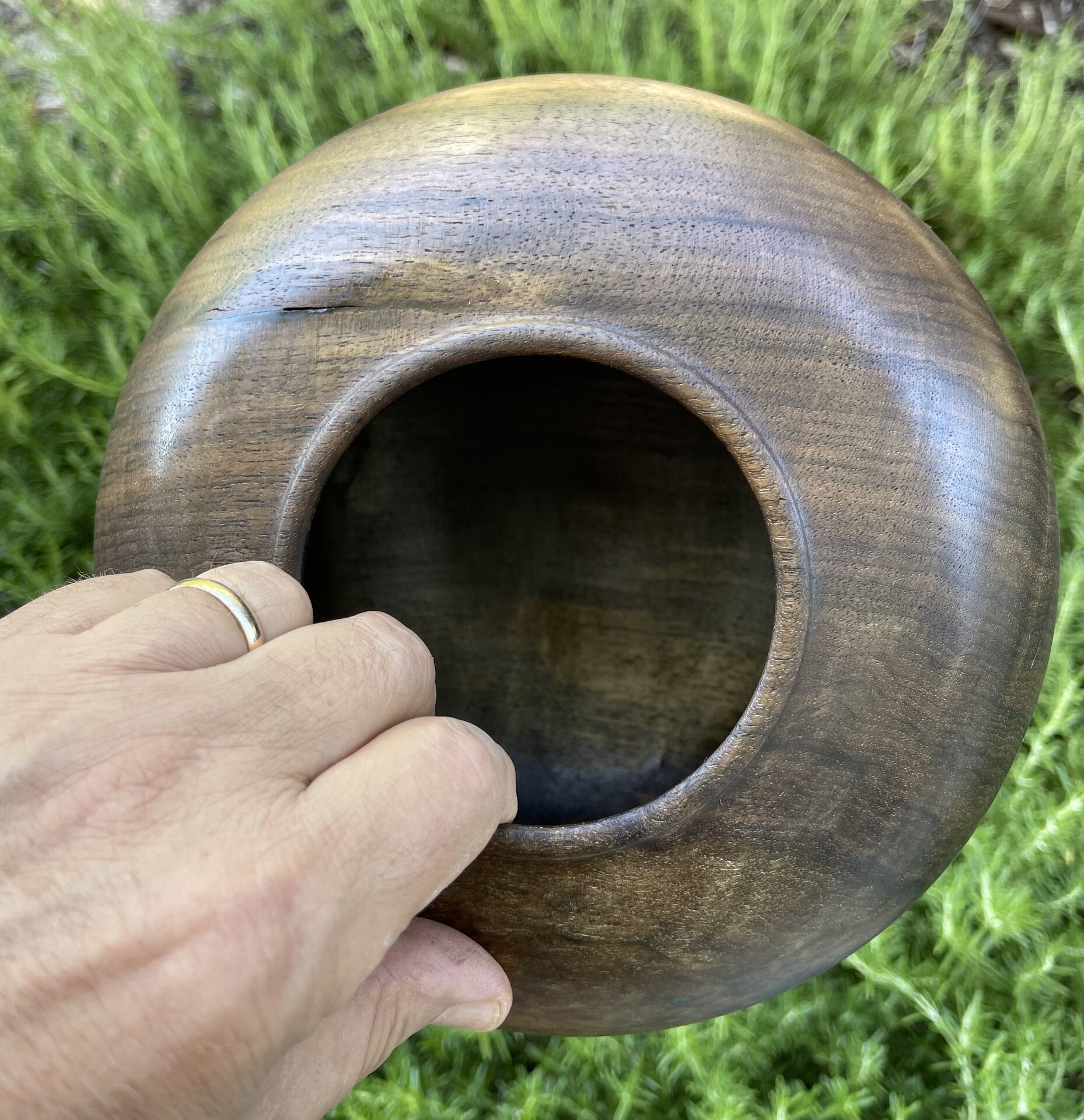 Claro walnut bowl