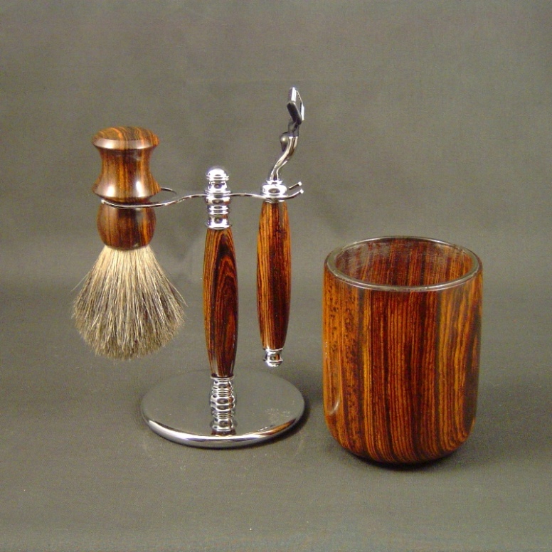 Cocobolo Shaving Set