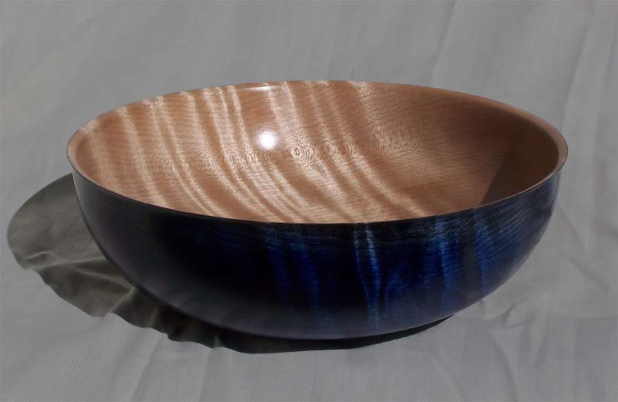 Curly Maple - Dark Blue