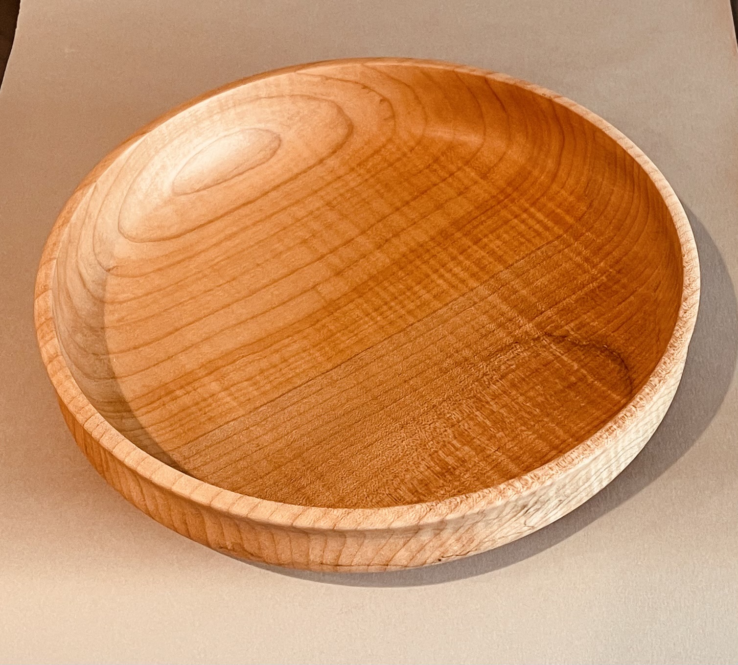 Curly maple fruit bowl