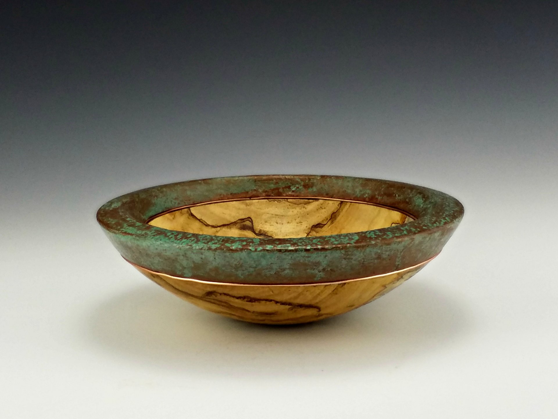 Decorated Silver Maple Bowl
