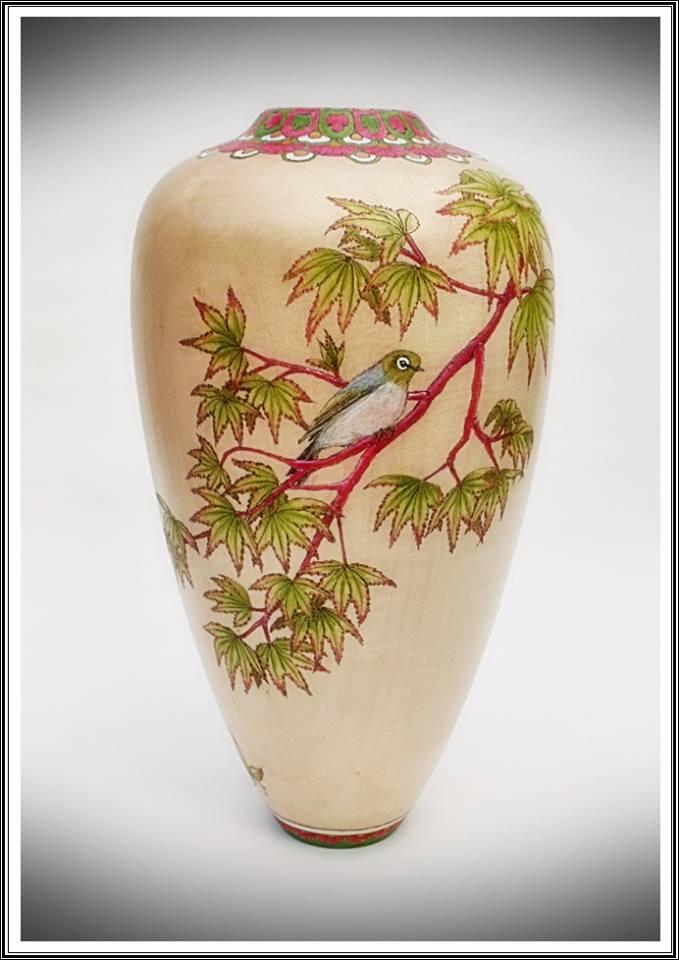 Decorated vase