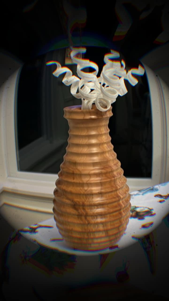 Dry flower vase