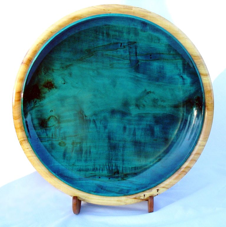 Dyed Ambrosia Maple Platter