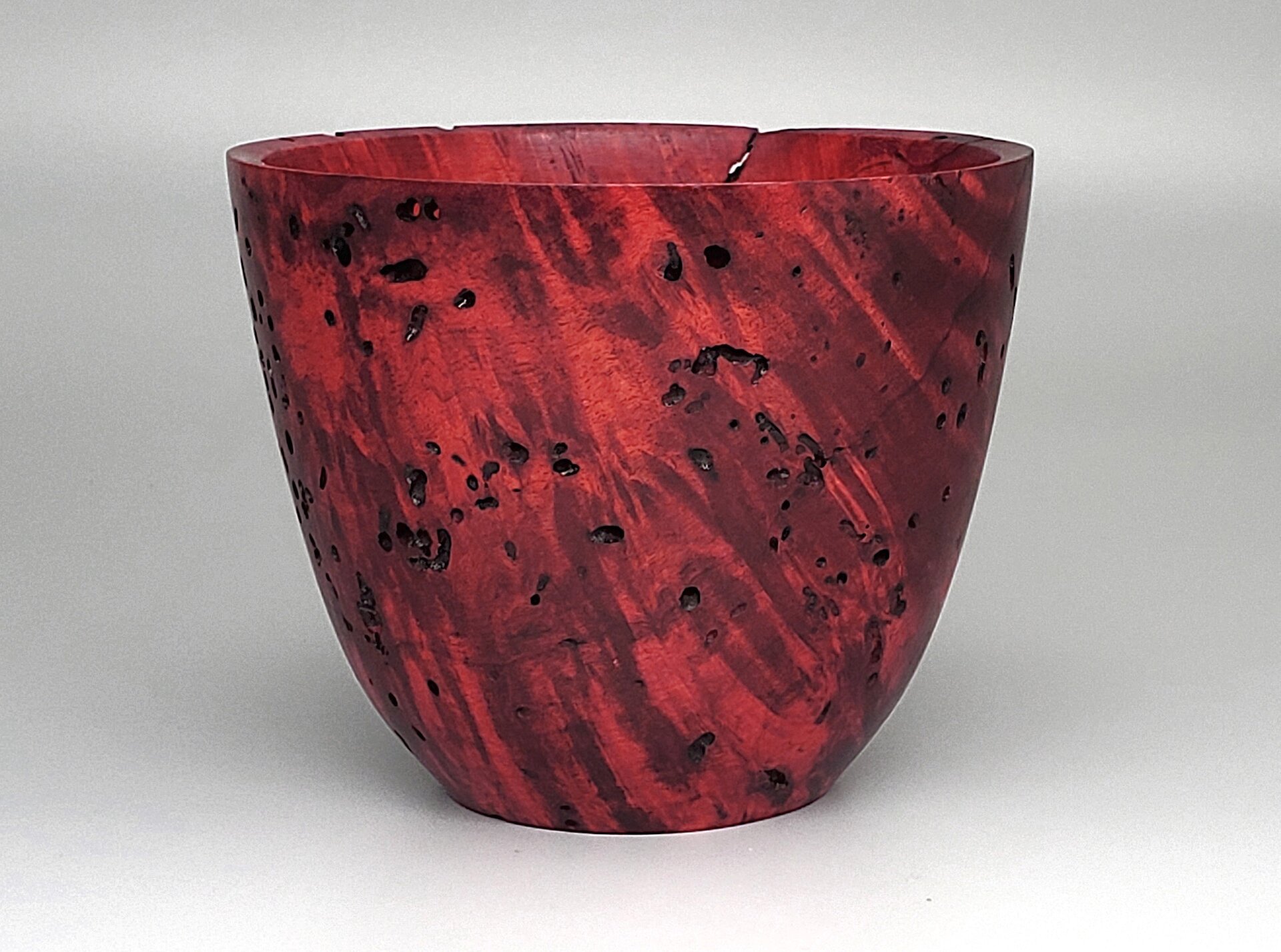 Dyed Box Elder Wormy Bowl