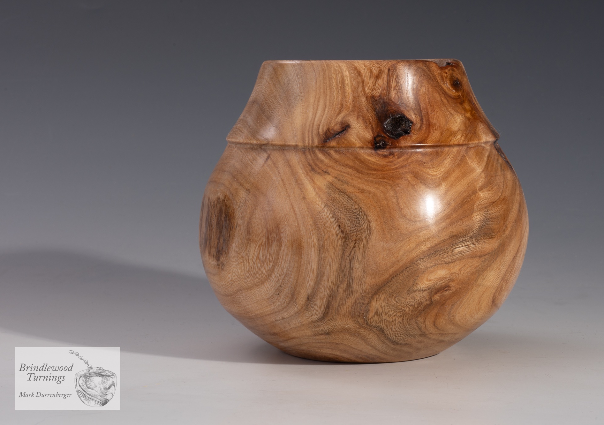 Elm Jar 4.5” tall x 5” diameter