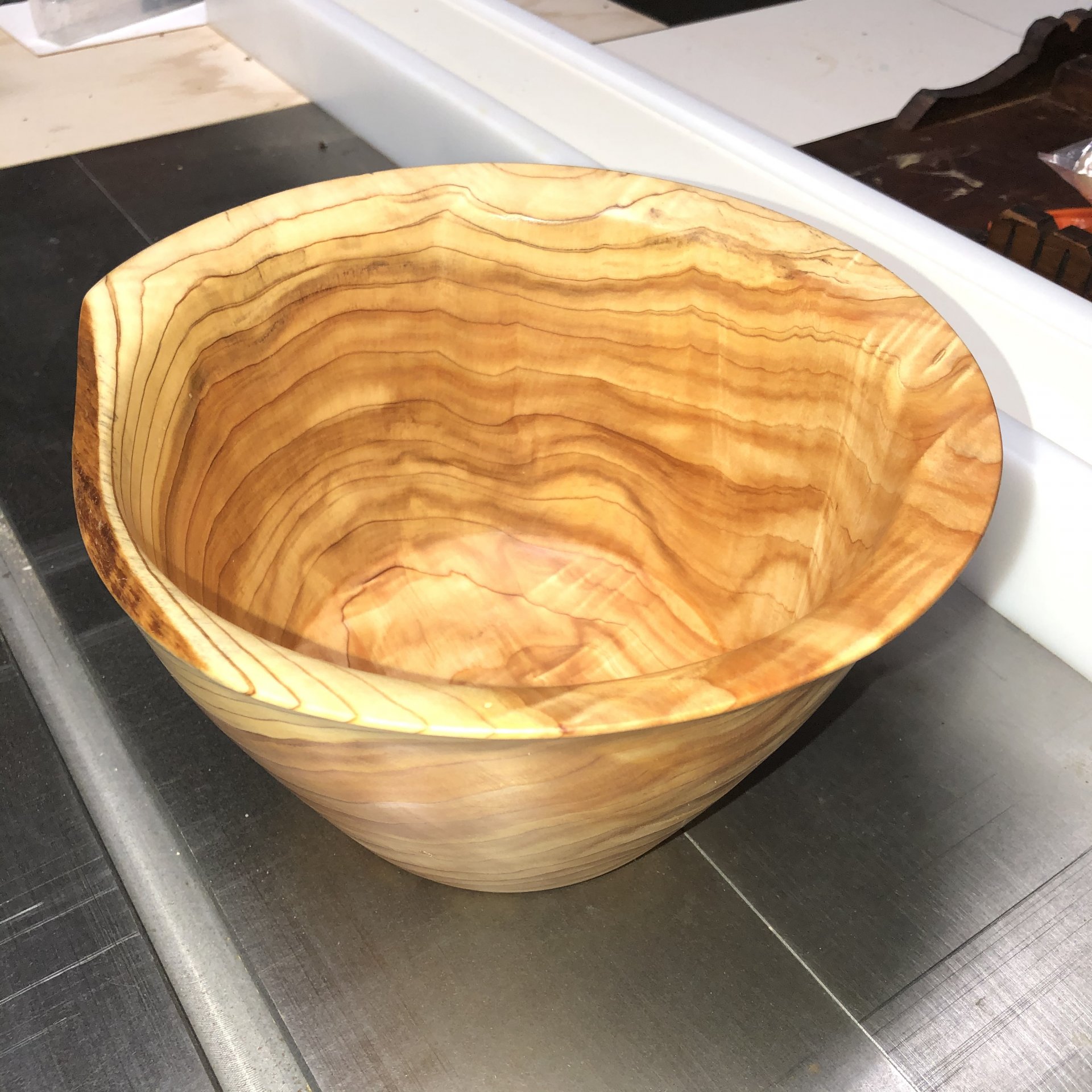 Figured cedar bowl thing