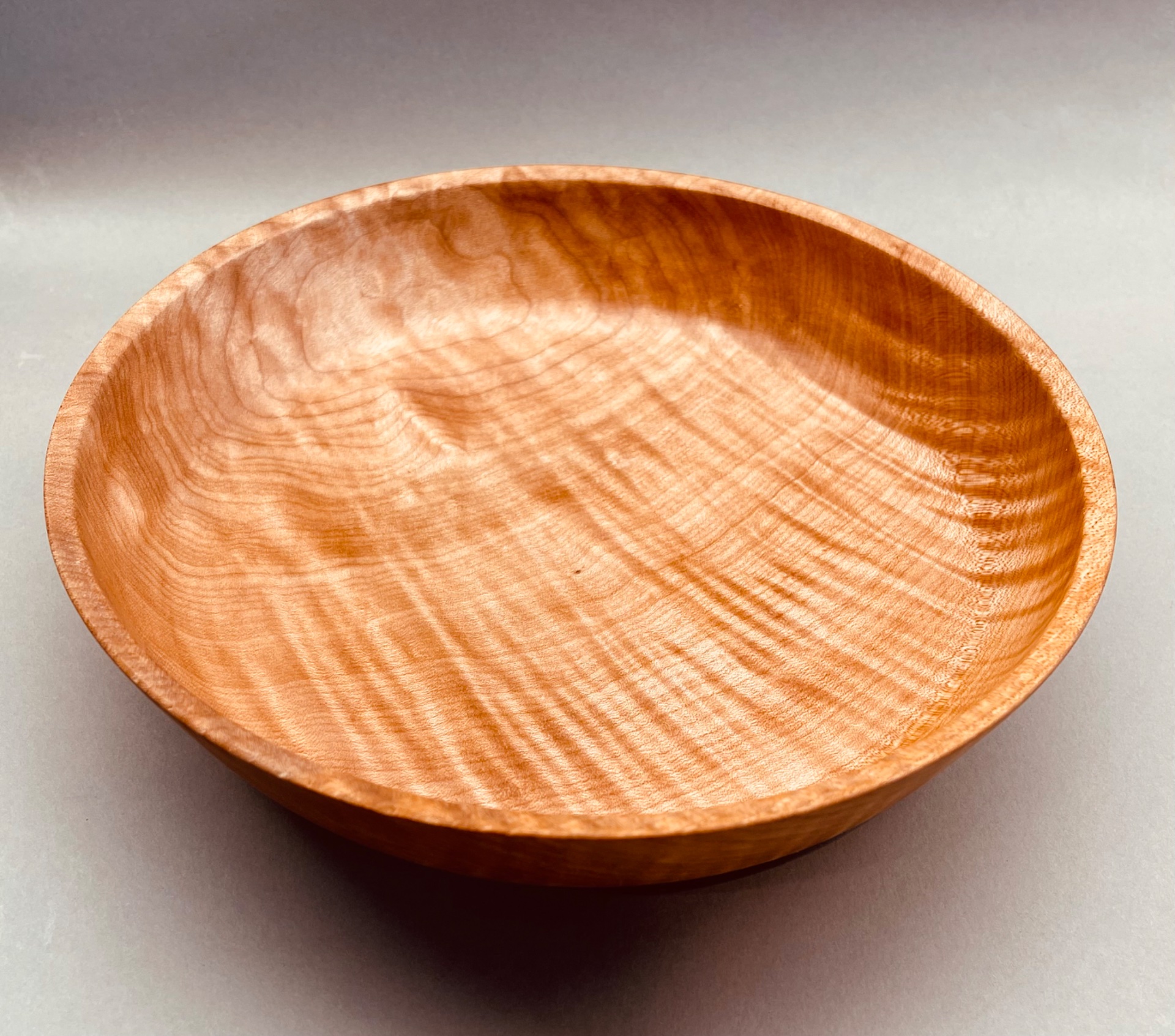 Figured maple fruit bowl