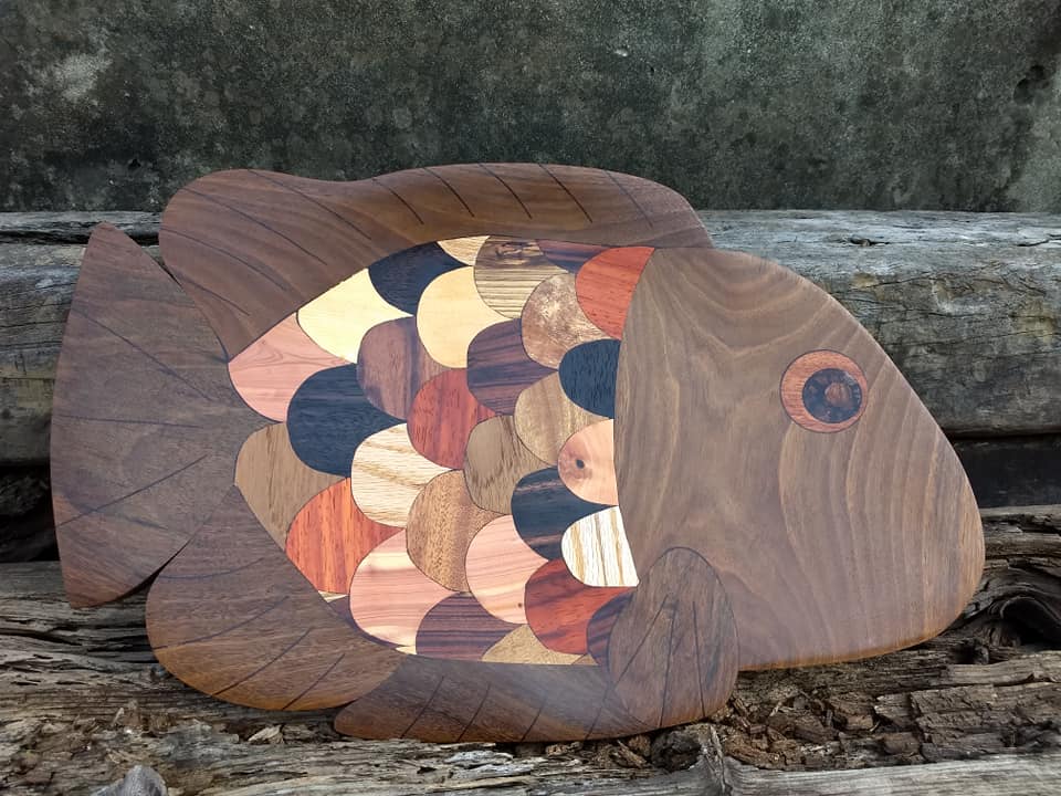 Fish splicing wood plate