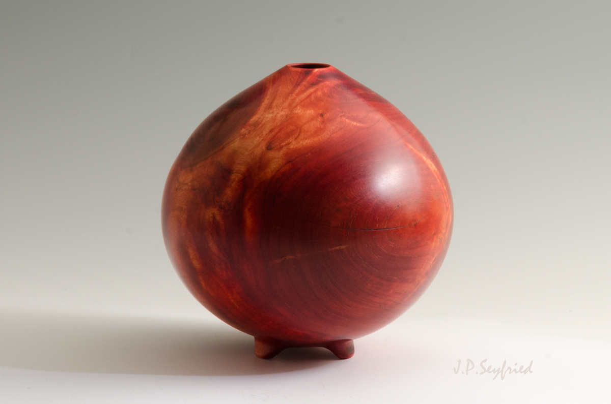 Footed Cherry Hollow Form