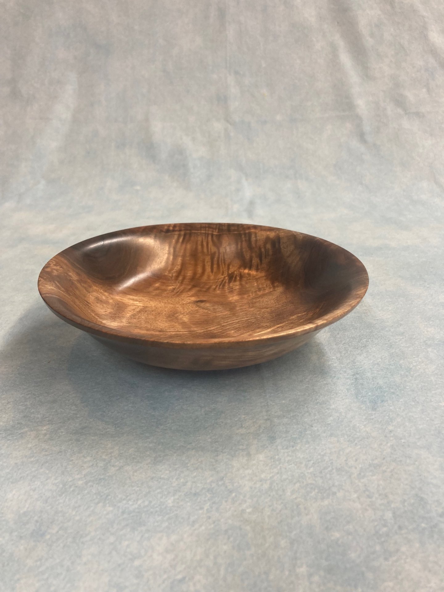 Footed Walnut Bowl