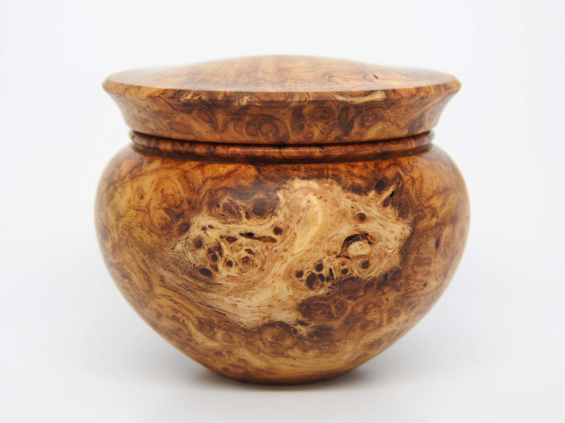 Golden Amboyna Burl Elegant Box