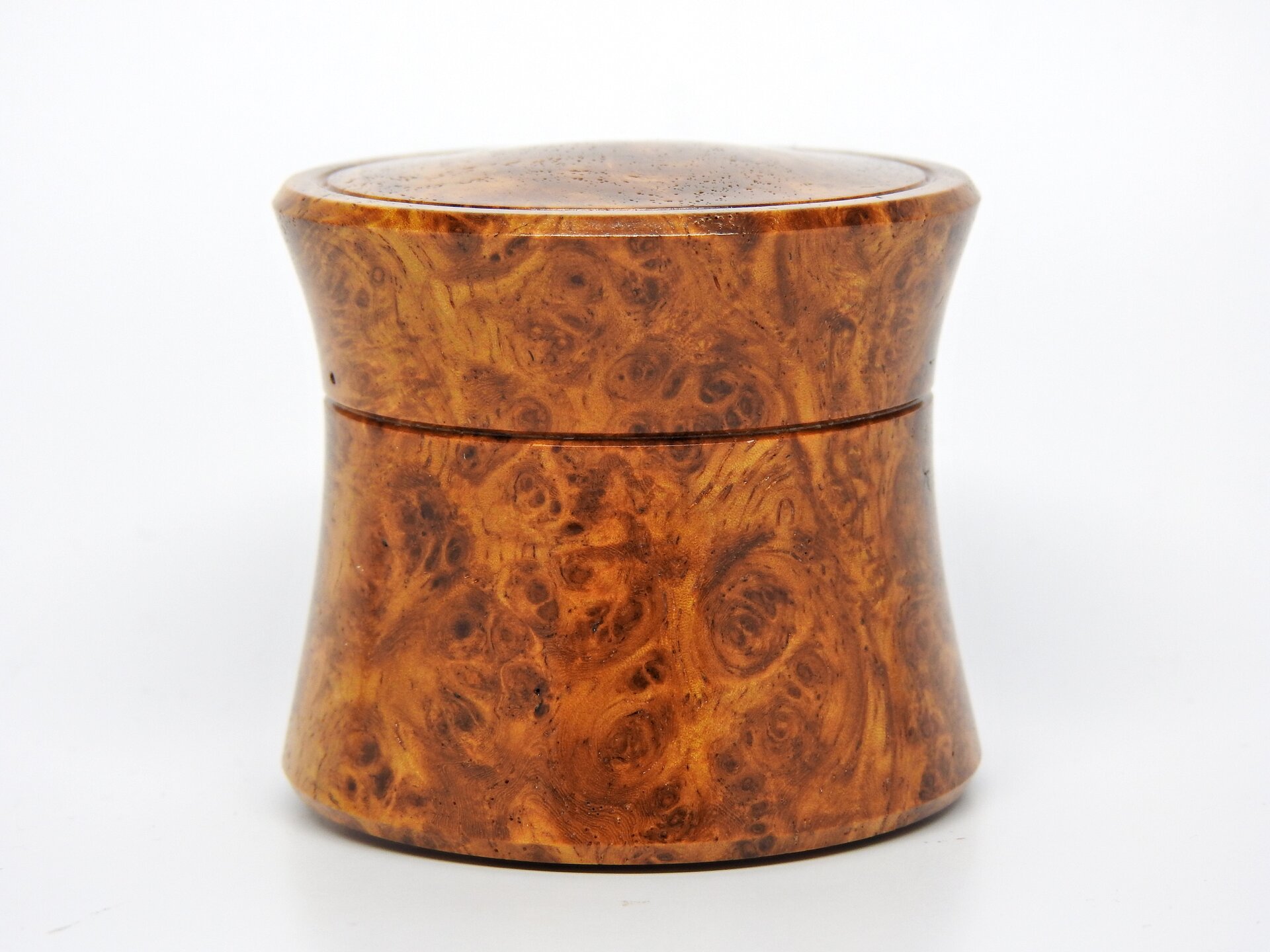 Golden Amboyna Burl Tower Box