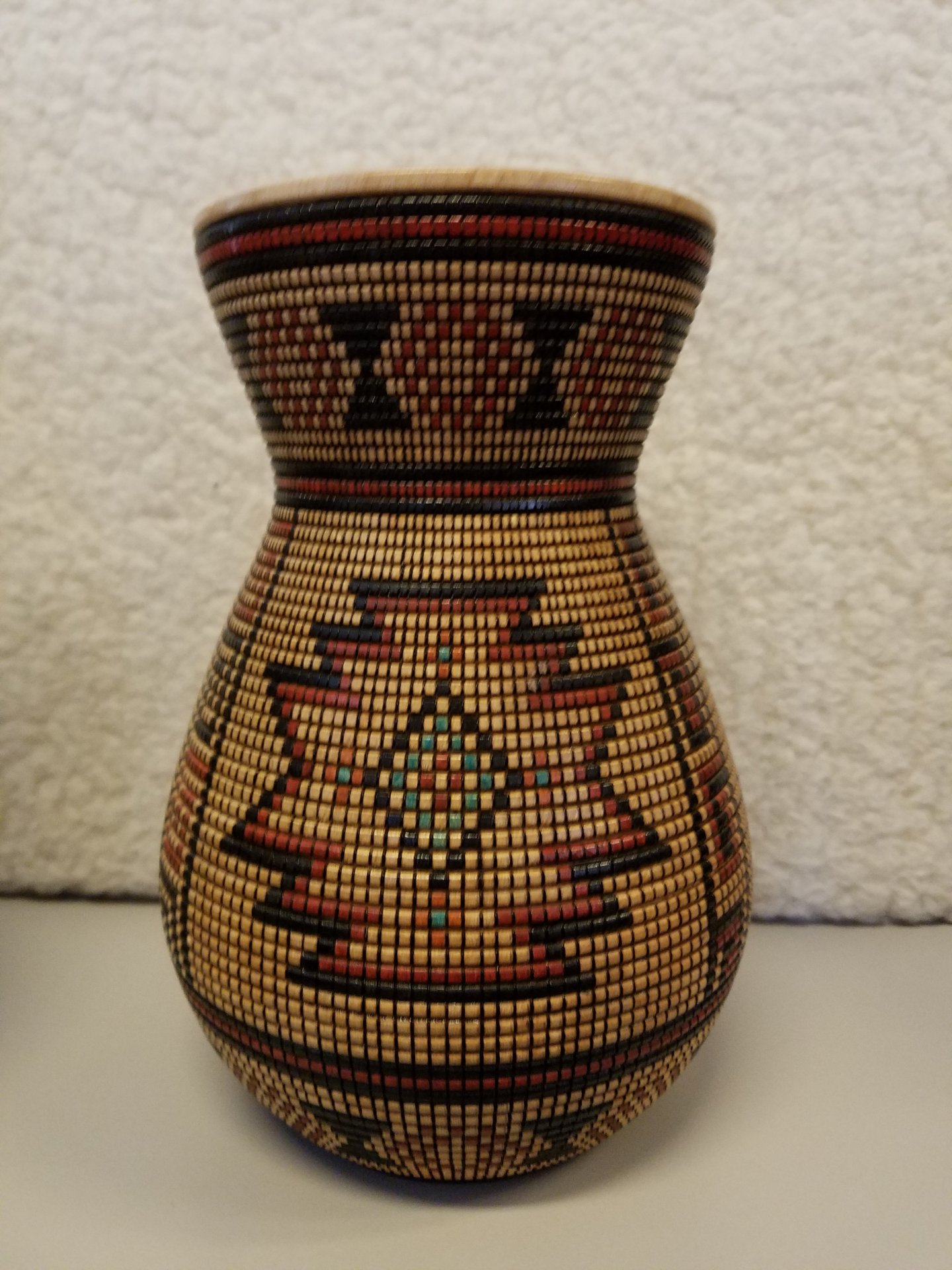 "Head West"  Basket Illusion Vase