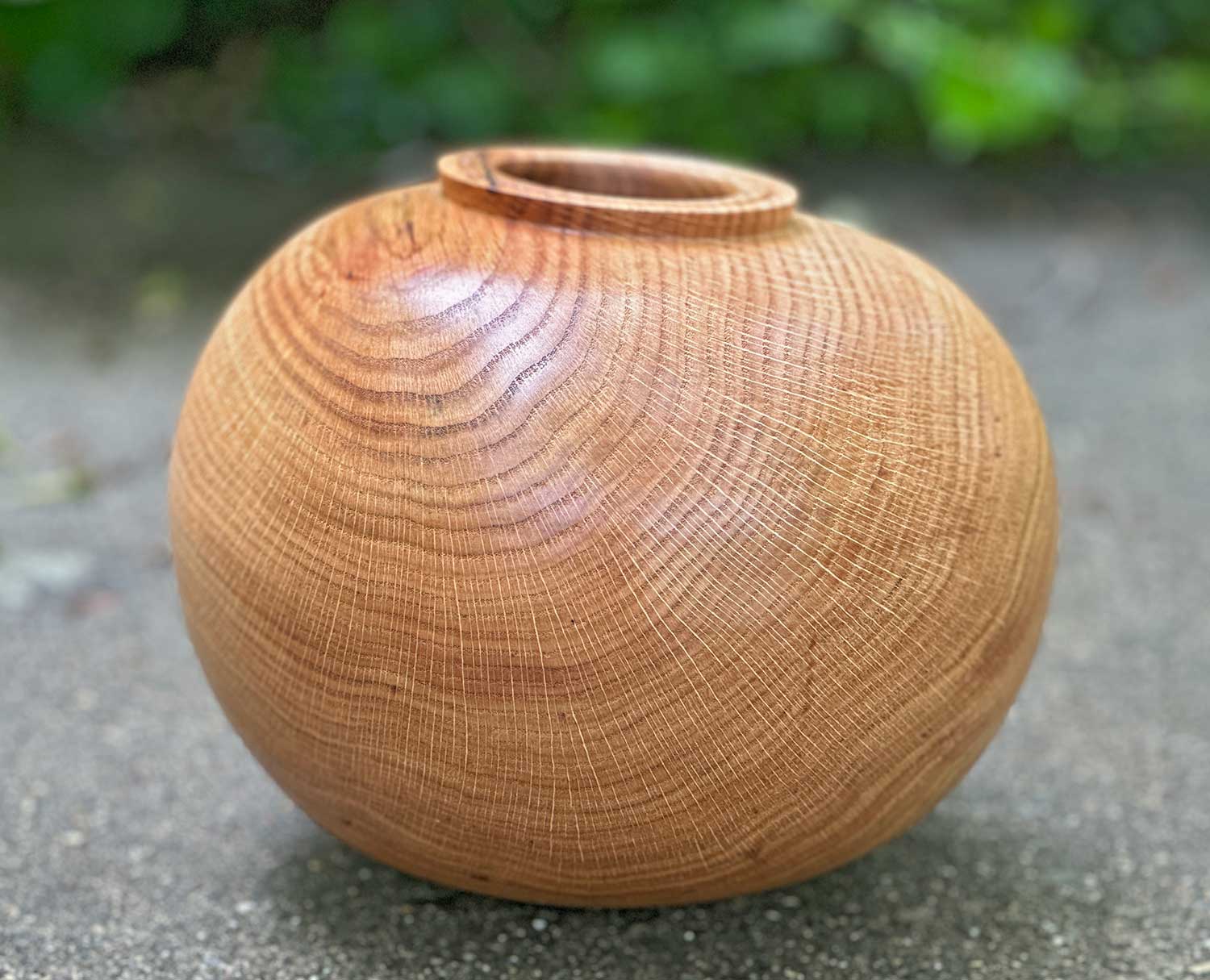 Lopsided Red Oak Hollow Form