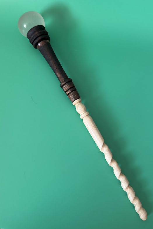 Magic wand with screw thread.