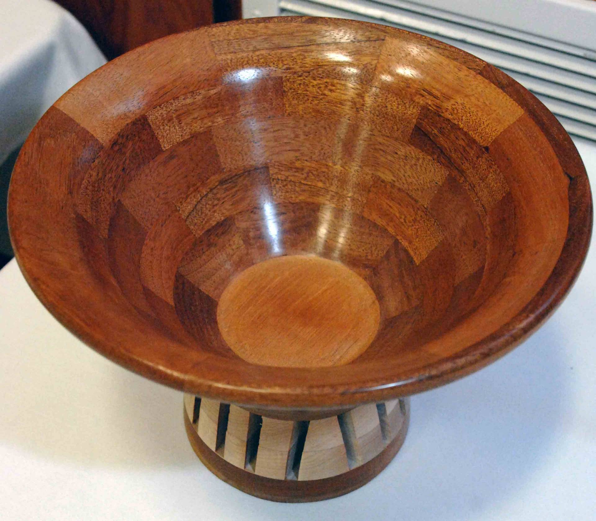 Mahogany and Maple Bowl