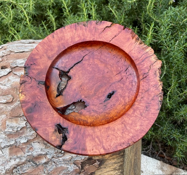 Manzanita bowl or platter, natural edge