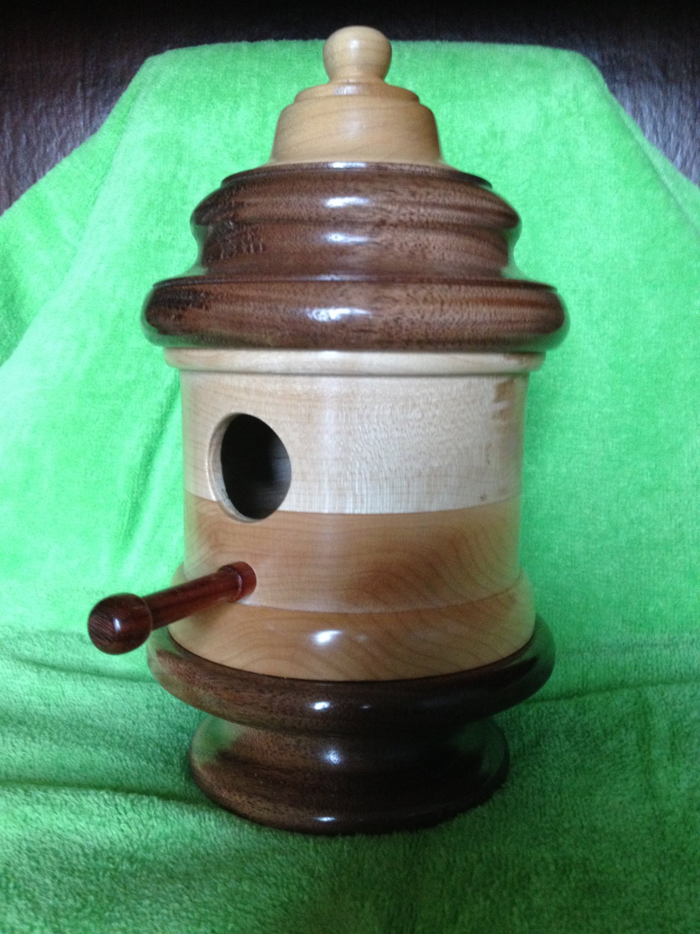 Maple and Walnut Birdhouse